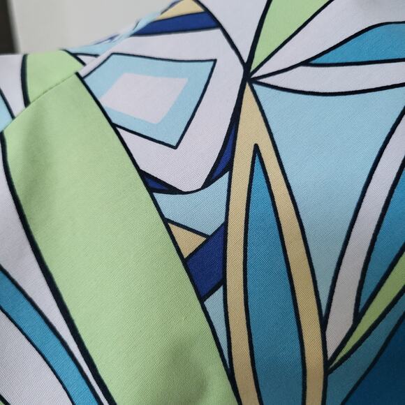 Chicos Womens Shirt Size Medium Chicos 1 Spring Summer Colorful Resort Casual - Picture 6 of 14